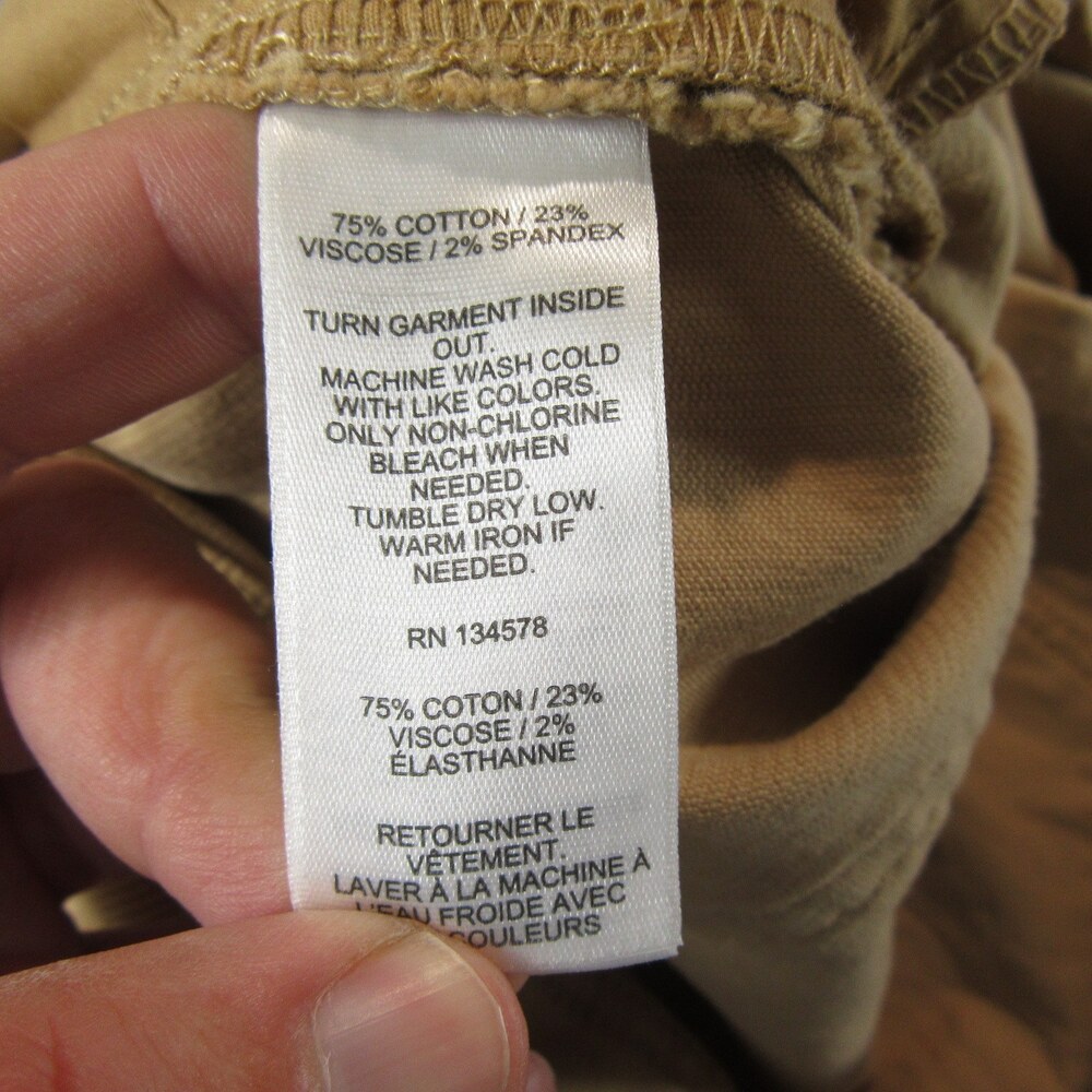 Vineyard Vines Womens Corduroy Pants 34 x 27 Tan Kick Flare Stretch Cotton - Picture 6 of 9